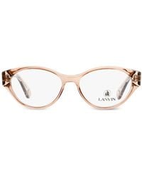Lanvin - Gafas con montura oval - Lyst