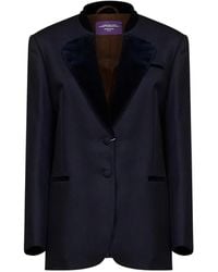 Weekend by Maxmara - Wool Cavalry Twill Single-Breasted Blazer - Lyst