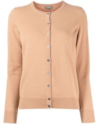 N.Peal Cashmere - Round Neck Long-sleeved Cardigan - Lyst