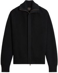 Woolrich - Ribbed-Knit Zip-Up Cardigan - Lyst