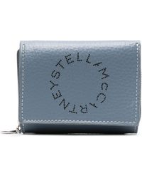 Stella McCartney - Perforated-logo Tri-fold Wallet - Lyst