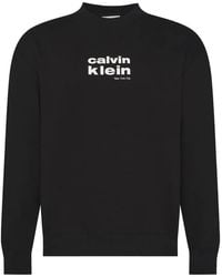 Calvin Klein - Ls 350Fleece Retro Graphic Crewneck - Lyst