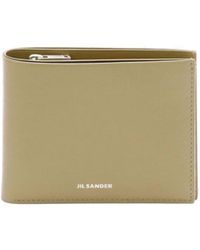 Jil Sander - Bi-fold Logo-debossed Leather Wallet - Lyst