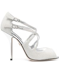Dolce & Gabbana - Sandalen mit überkreuzten Riemen - Lyst