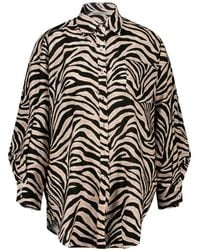 Paramidonna - Jade Zebra Print Shirt - Lyst