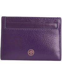 Mulberry - Logo-Print Leather Card Holder - Lyst