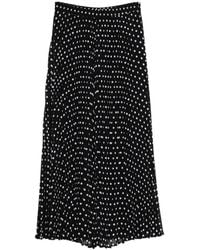 MICHAEL Michael Kors - Polka Dot Midi Skirt - Lyst