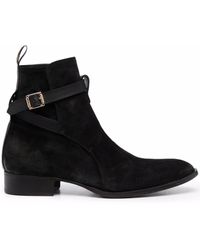 Giuliano Galiano - Buckled Strap Ankle Boots - Lyst