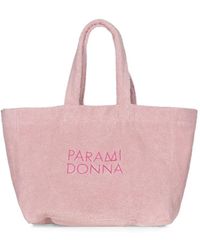 Paramidonna - Borsa Tote Lou Con Logo Ricamato - Lyst