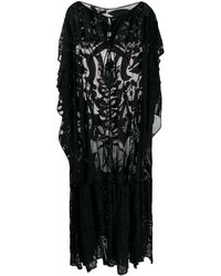 Emilio Pucci Strandkleding Met Borduursel - Zwart