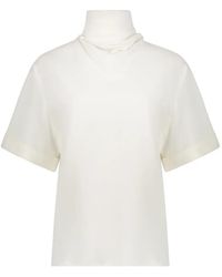 Ellery - High-Neck Short-Sleeve Top - Lyst