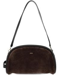 Max Mara - Suede And Leather Handbag - Lyst