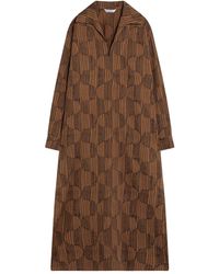 Max Mara - Vestido camisero midi con estampado geométrico - Lyst