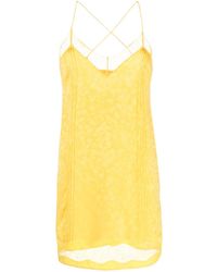 Zadig & Voltaire - Vestido corto con ribete de encaje - Lyst