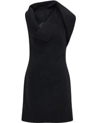 Ferragamo - Short Asymmetric Dress - Lyst