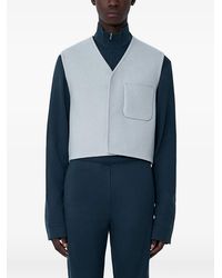 Rier - Gilet Met Opgestikte Zak En V-Hals - Lyst