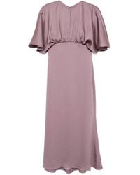 Amsale - Hammered Satin Dress - Lyst