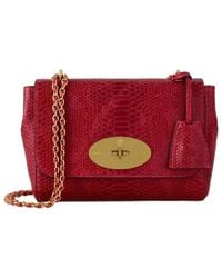 Mulberry - Sac Porté Épaule Lily À Effet Peau De Serpent - Lyst