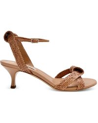 Casadei - Julia Mariposa Knotted Woven Sandals - Lyst