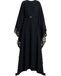 Versace - Barocco Lace-trim Satin Gown - Lyst