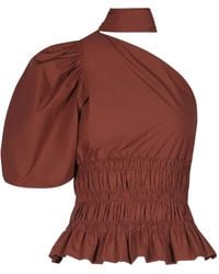 Johanna Ortiz - Top Con Ruches Ritmo Loco - Lyst