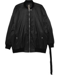 Rick Owens Jumbo Tec Flight Bomber Jacket in Green for Men Rick Owens Jumbo Tec Flight Bomber Jacket in Green for Men
