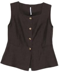 Liviana Conti - Button Front Gilet - Lyst