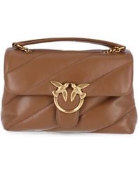 Pinko - Sac Porté Épaule Médium Love En Cuir Matelassé - Lyst