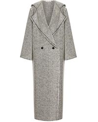 Alberta Ferretti - Long Coat - Lyst