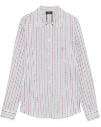 Etro - Camicia A Righe A Maniche Lunghe - Lyst