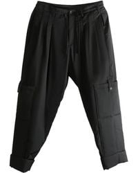Yohji Yamamoto - Pleated Cargo Trousers - Lyst
