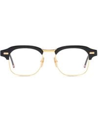 Thom Browne - Brille Mit Eckigem Gestell - Lyst