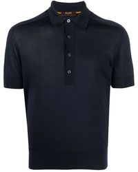 Moorer - Semi-Sheer Silk Polo Shirt - Lyst