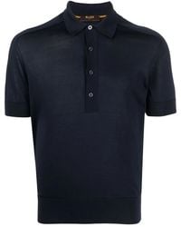 Moorer - Semi-Sheer Silk Polo Shirt - Lyst