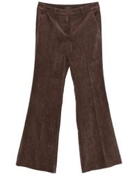 Luisa Cerano - Pantalon En Velours Côtelé À Coupe Évasée - Lyst