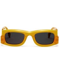 Marcelo Burlon - Cirsium Rectangle-frame Sunglasses - Lyst