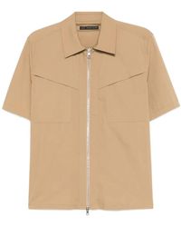 Low Brand - Chemise Zippée À Poche Poitrine - Lyst
