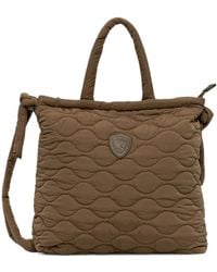 Blauer - Quilted Logo-Patch Tote Bag - Lyst