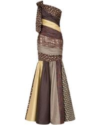 Moschino - Robe À Design Patchwork - Lyst