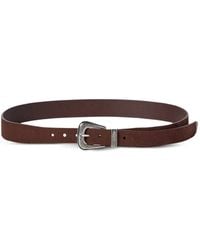 Brunello Cucinelli - Reversed Leather Belt With Tip - Lyst