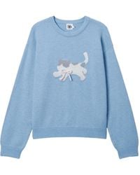 B+ AB - Appliqué Crew-Neck Sweater - Lyst