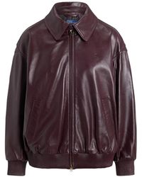 Polo Ralph Lauren - Leather Bubble Zip Jacket - Lyst