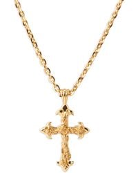 Emanuele Bicocchi - Rose Cross Necklace - Lyst