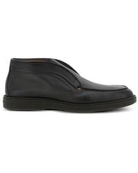 Santoni - Digits Hammered Leather Ankle Boots - Lyst
