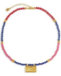 Ottoman Hands - Collier Arden Mauvais Œil À Perles - Lyst