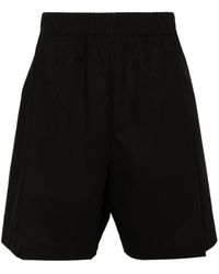 Laneus - Elasticated-waist Cotton Shorts - Lyst