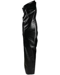 Rick Owens - Athena Maxi Kleid in Laquered Jeans - Lyst