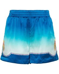 Casablancabrand - Coquillage Coloré Silk Shorts - Lyst