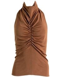 Atlein - Funnel-Neck Tank Top - Lyst