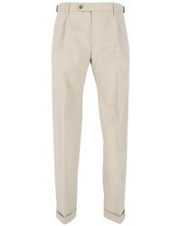 Berwich - Retrolong Pleated Straight-Leg Trousers - Lyst